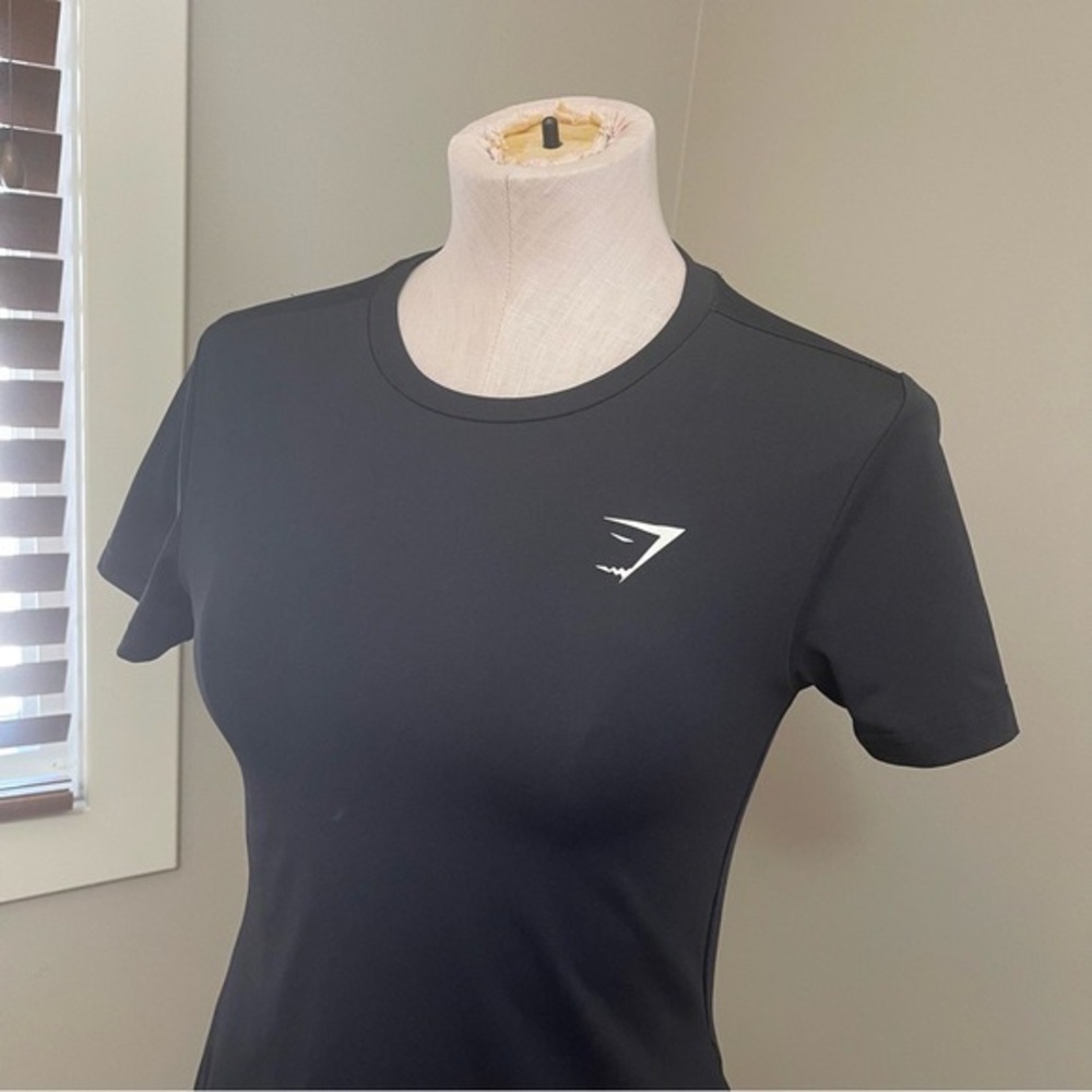 GYMSHARK Black Tee T-Shirt